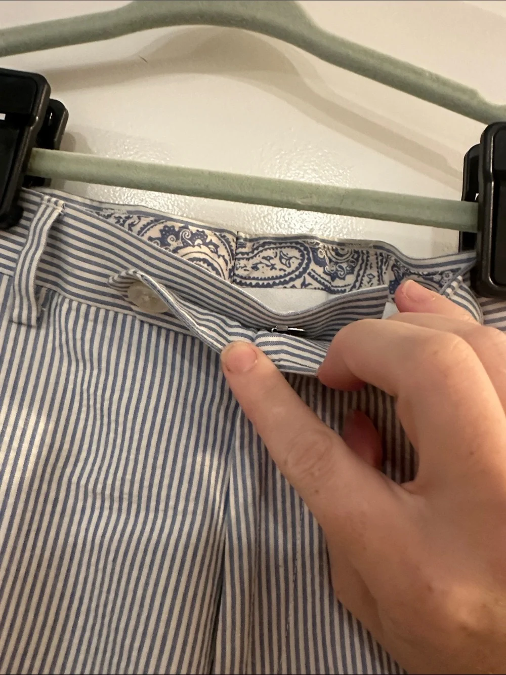 Ralph Lauren Light Blue and White Pinstripe Seersucker Suit